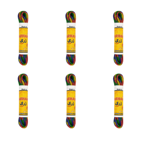 Makrama Dori Set – 6 Multi Shades | Strong & Colorful Stitching Cord