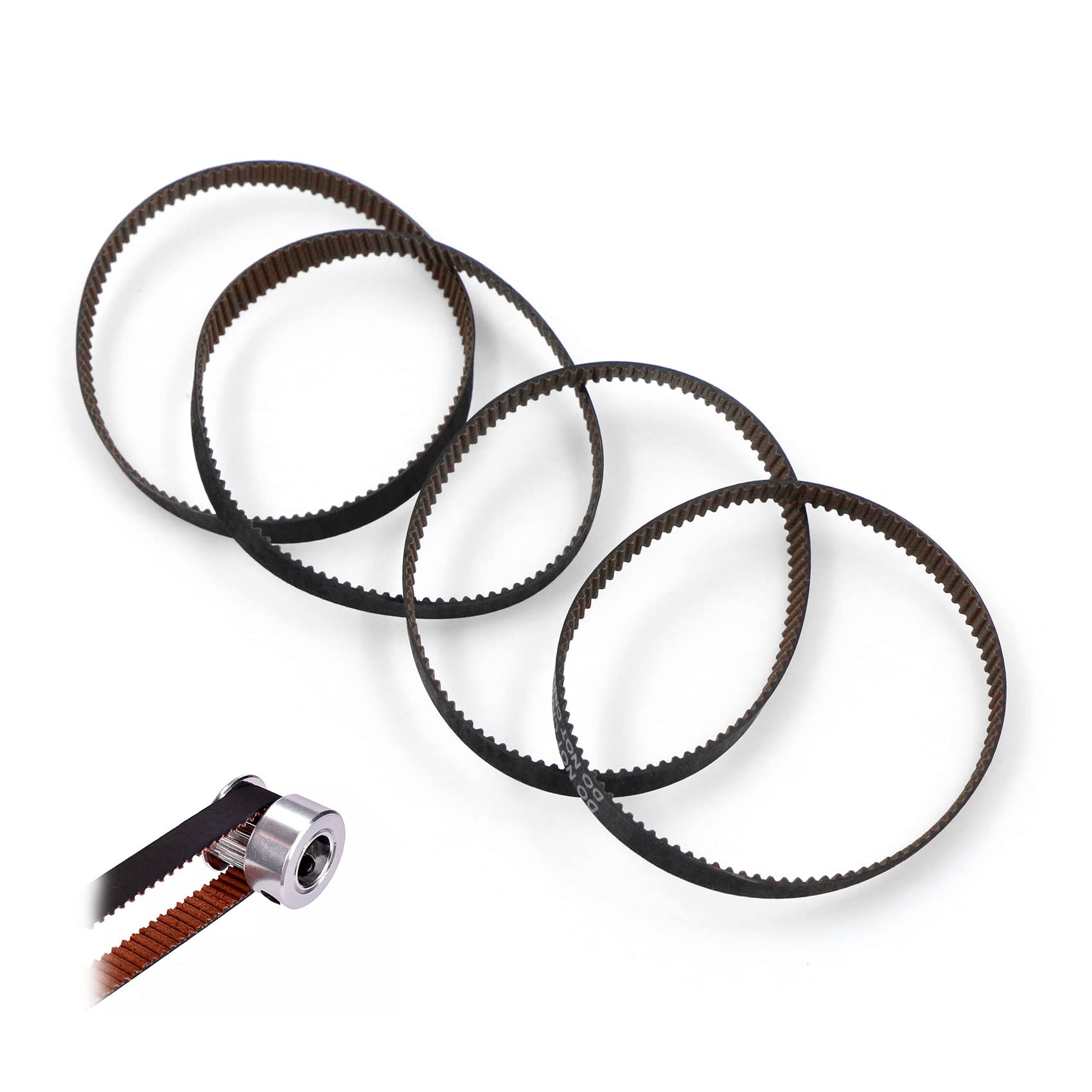 Cogged Machine Timing Belt – Black | Pack of 20 Durable Belts for Sewing Machines