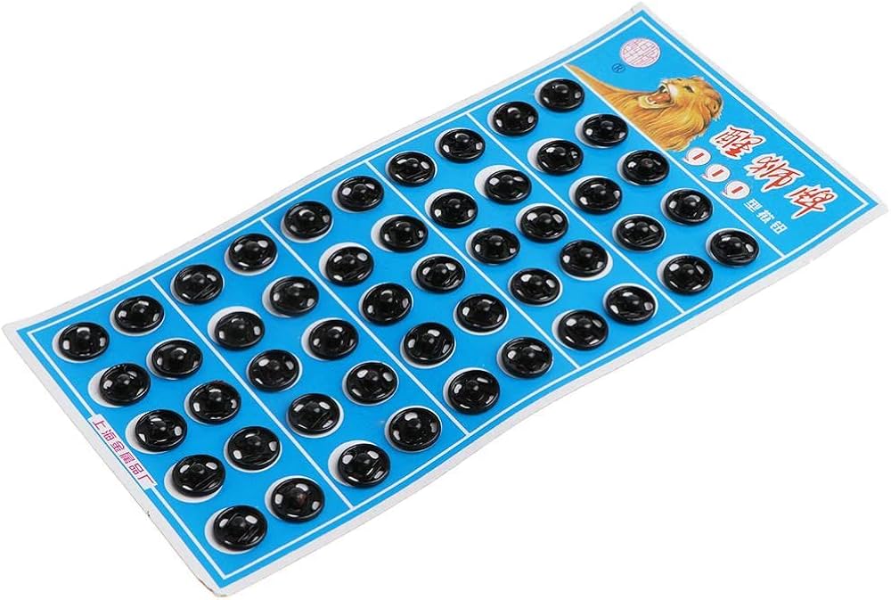 Titch Button Full Box – 1 Number | 8 Pata Black & White Tailoring Buttons