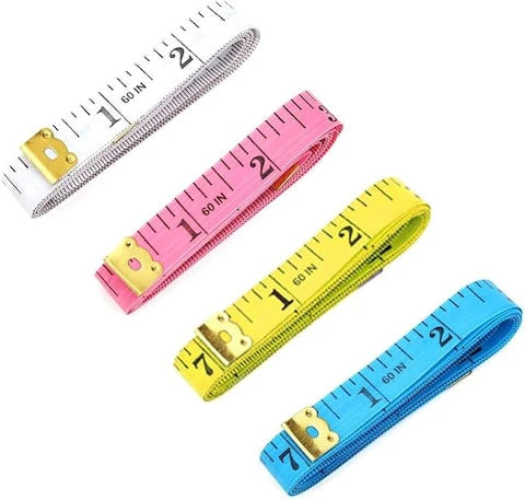 Measuring Tape – 60 Inches | Multi-Color Tailoring Tape for Sewing & Crafting – 10 Pieces Pack