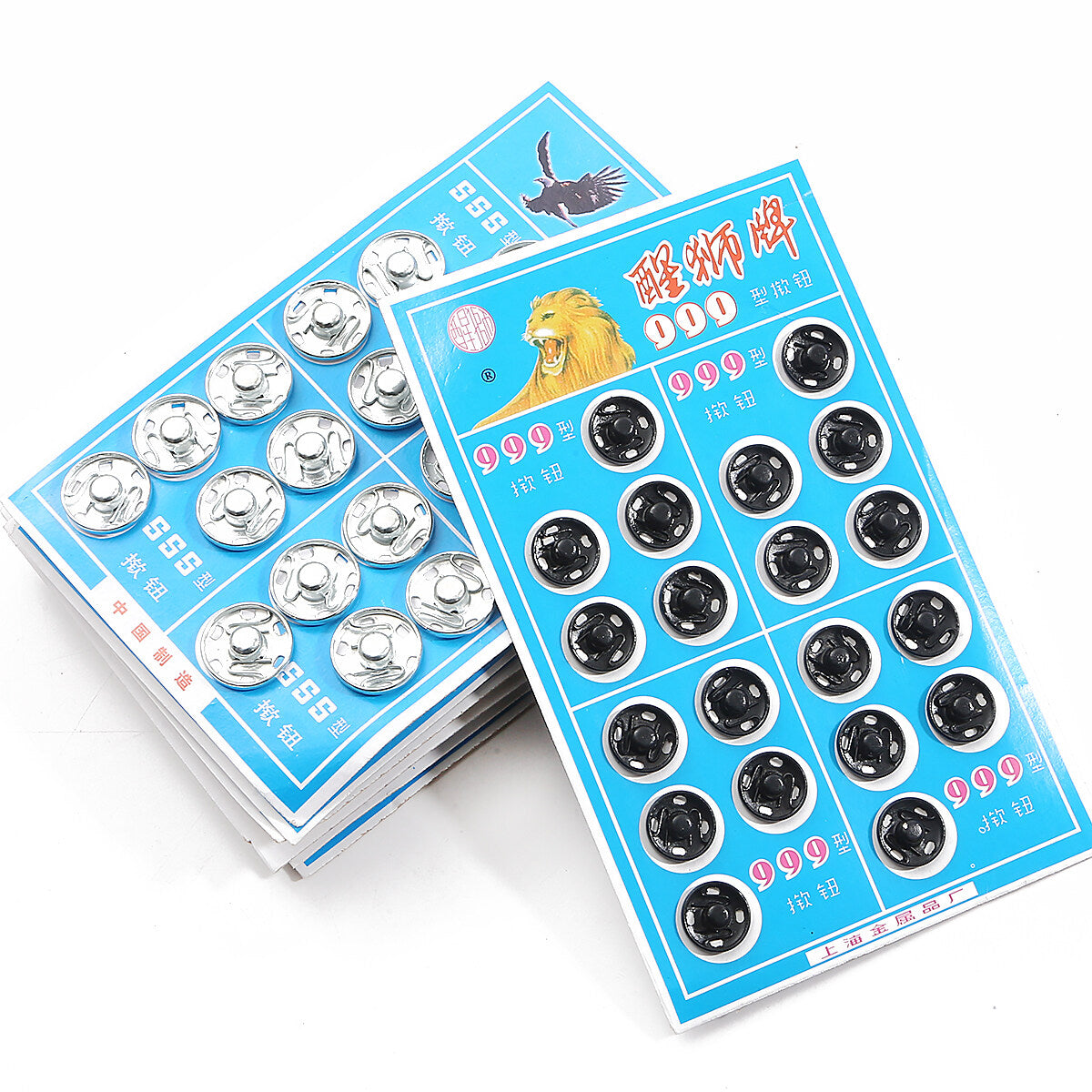 Titch Button Full Box – 1 Number | 8 Pata Black & White Tailoring Buttons