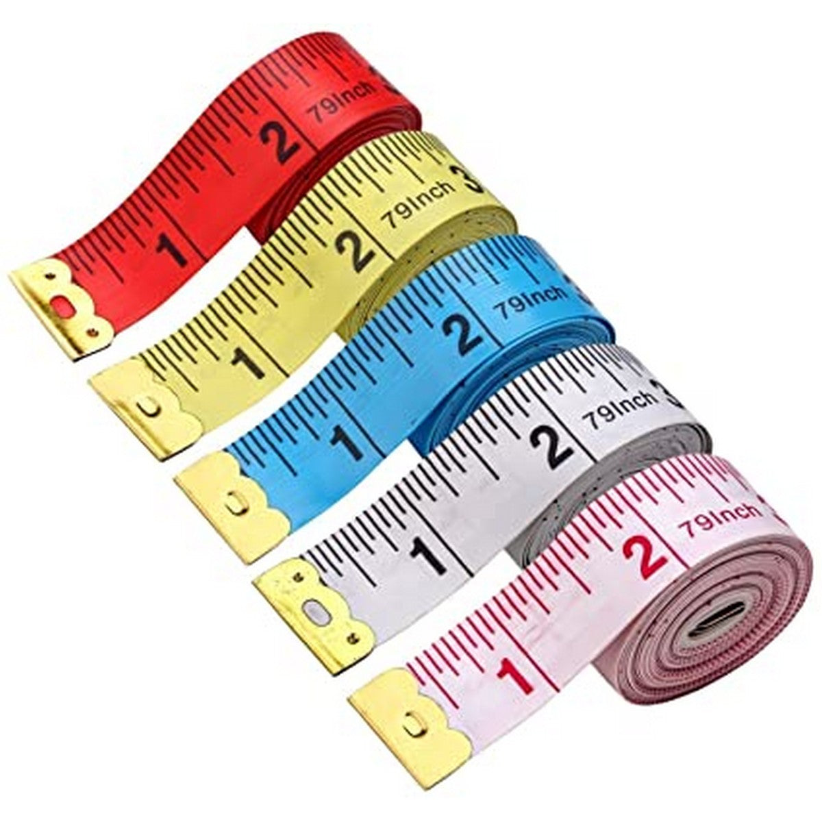 Measuring Tape – 60 Inches | Multi-Color Tailoring Tape for Sewing & Crafting – 10 Pieces Pack
